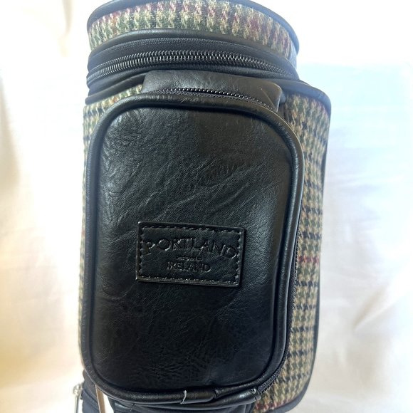 Portland Leather Bags Portland Mens Golf Wash Bag Blacktweed Travel